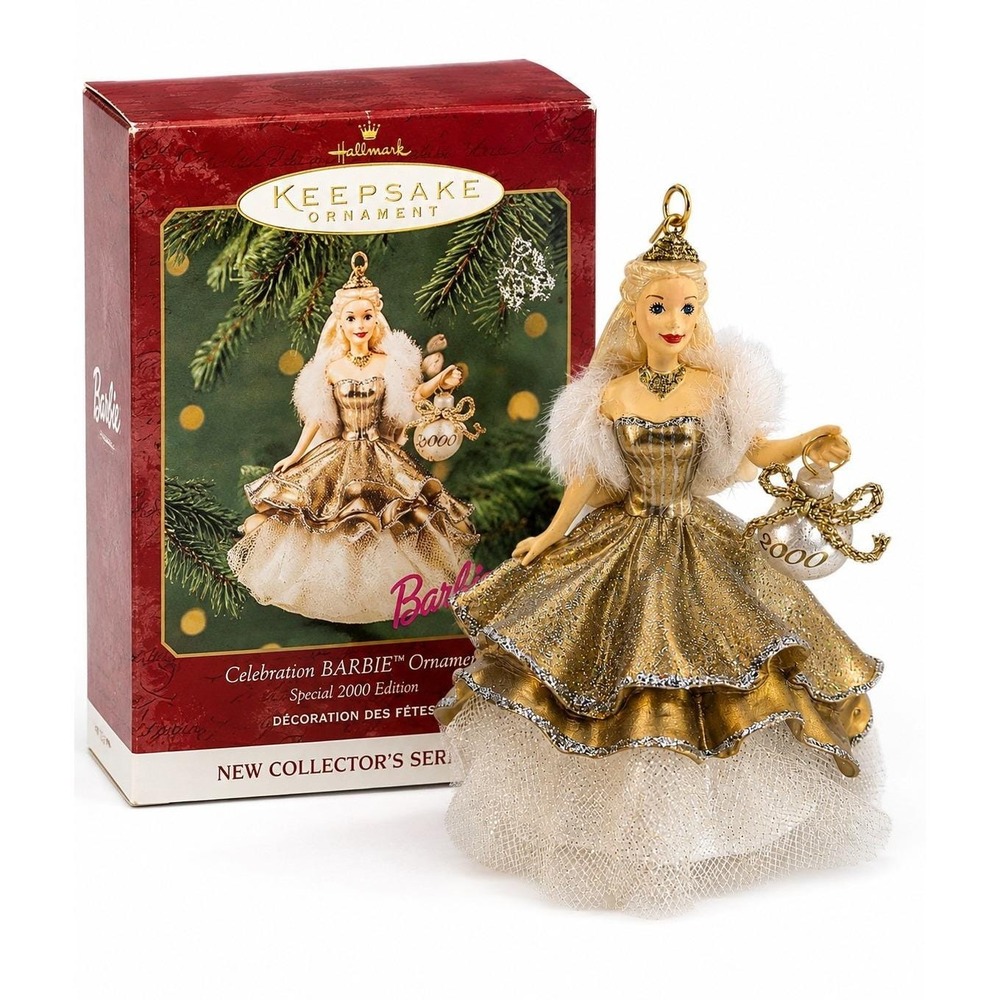 Hallmark Celebration Barbie Ornament 2000 Special Edition  Collector Series Box